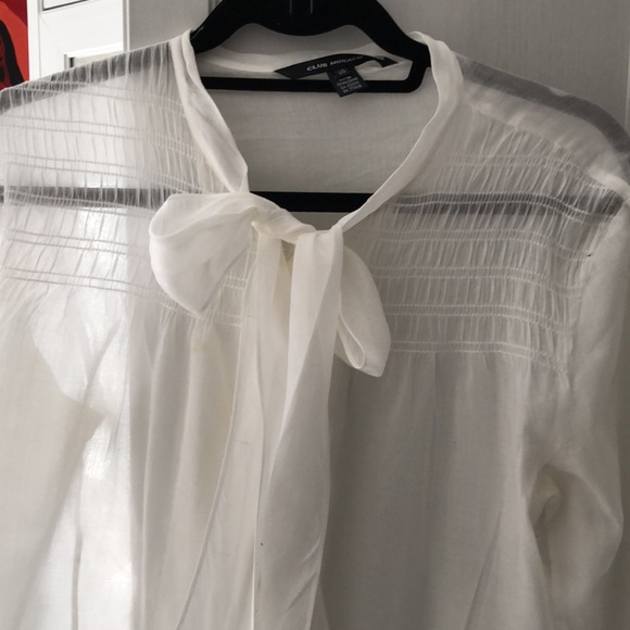 White Blouse with Smoking on top and Tie - Picture 2 of 3